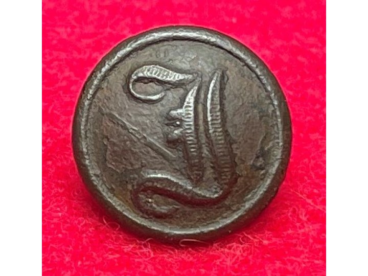 Confederate Infantry Kepi Button - "Script I"