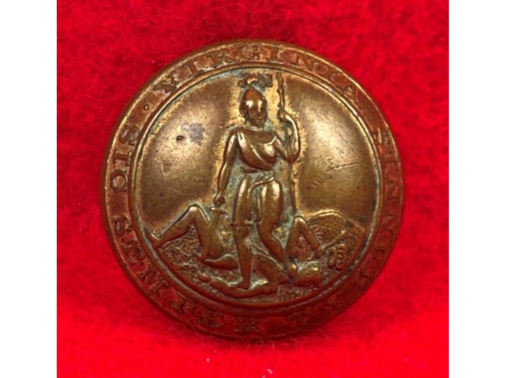 Virginia State Seal Coat Button