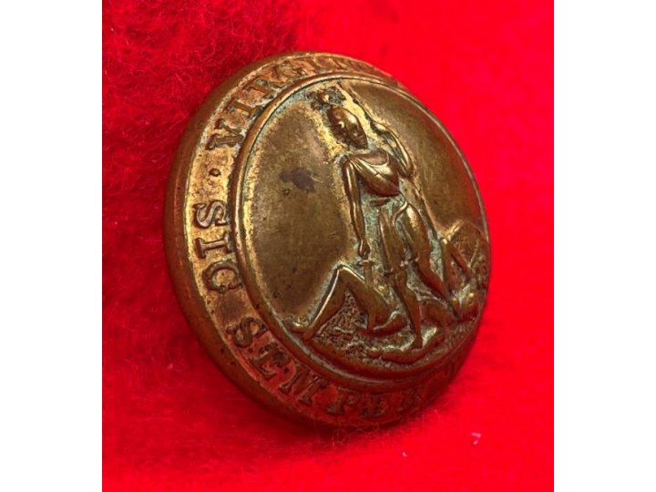 Virginia State Seal Coat Button