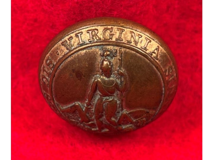 Virginia State Seal Coat Button