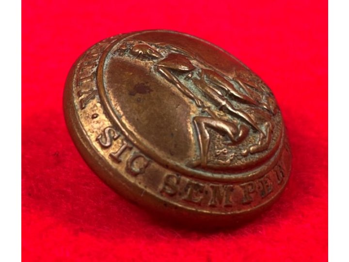 Virginia State Seal Coat Button