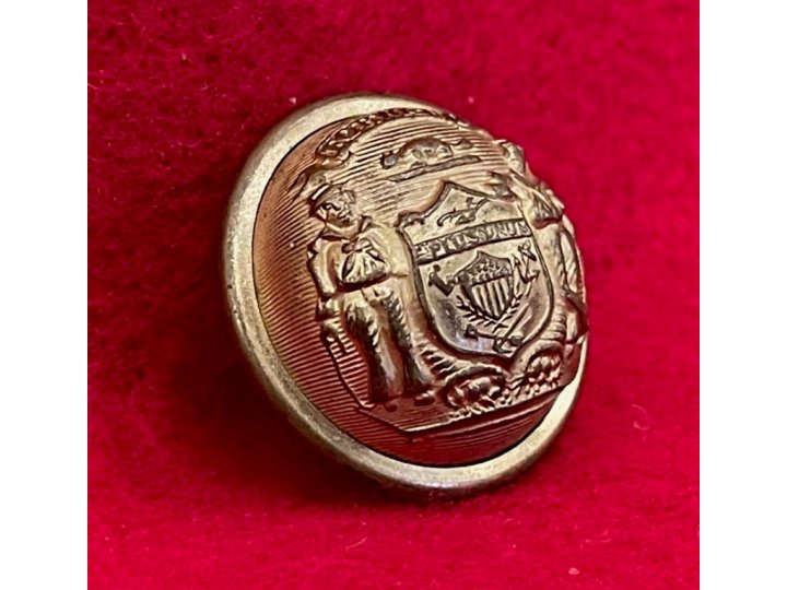 Wisconsin State Seal Coat Button 