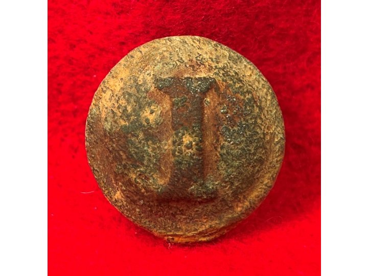 Confederate Infantry Coat Button - Block I