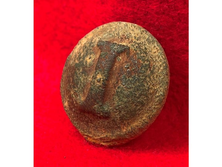 Confederate Infantry Coat Button - Block I