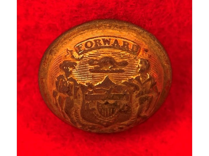 Wisconsin State Seal Coat Button