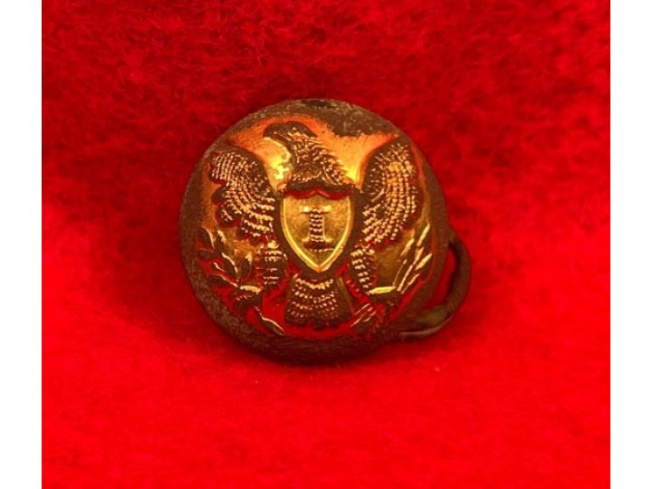 Federal Infantry Cuff Button with Bachelor Ring