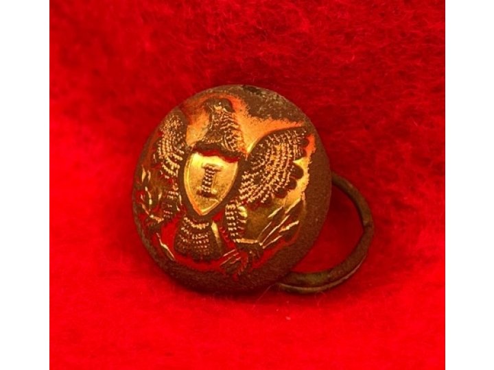 Federal Infantry Cuff Button with Bachelor Ring