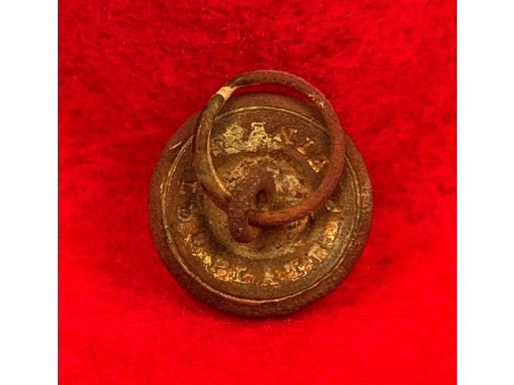 Federal Infantry Cuff Button with Bachelor Ring