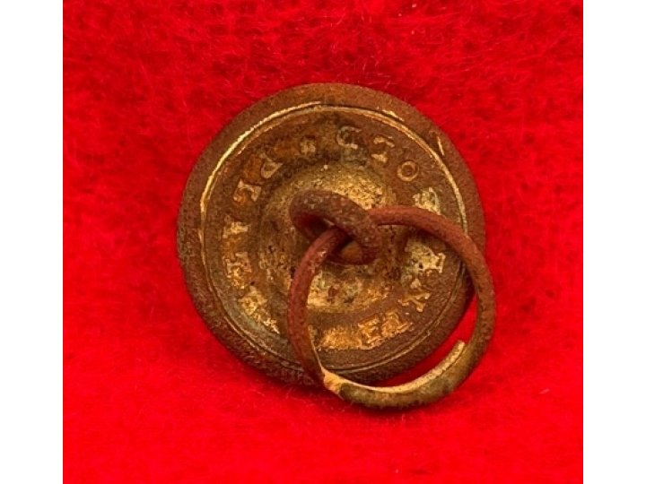 Federal Infantry Cuff Button with Bachelor Ring