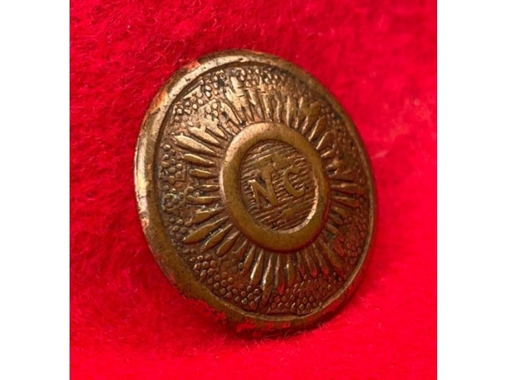 North Carolina "Sunburst" Coat Button - Non-Excavated