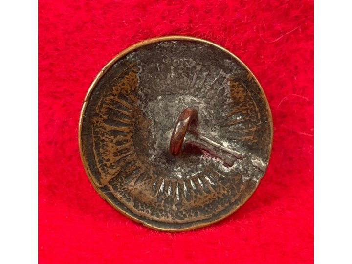 North Carolina "Sunburst" Coat Button - Non-Excavated