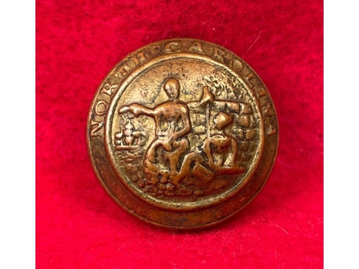 North Carolina State Seal Coat Button