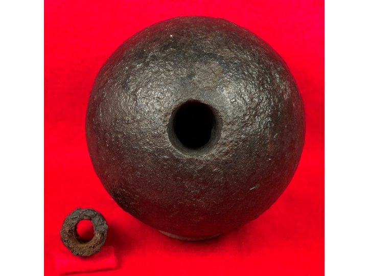 Confederate 12 Pounder with Wood Fuze Plug