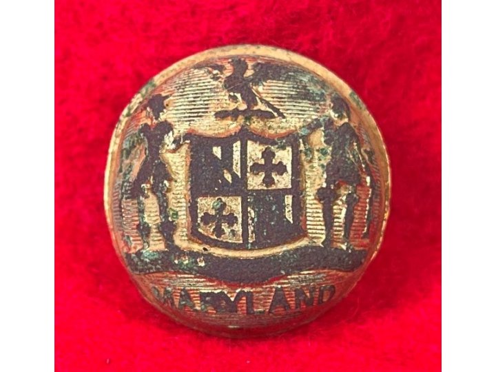 Maryland State Seal Coat Button - Front Only