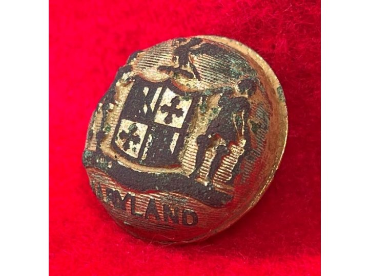 Maryland State Seal Coat Button - Front Only