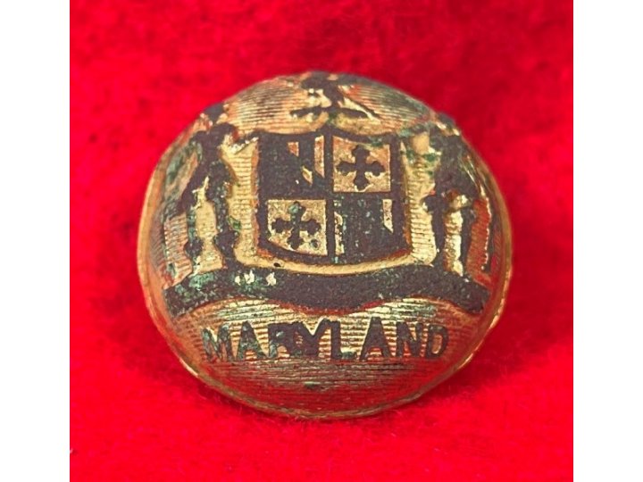 Maryland State Seal Coat Button - Front Only