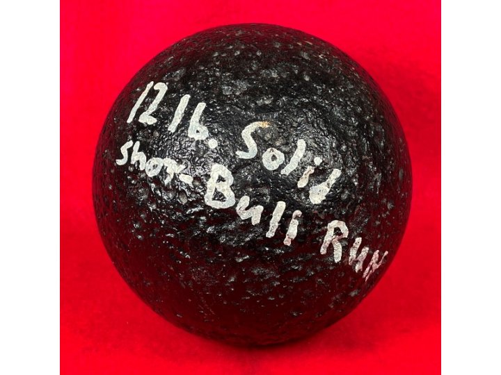 12-Pounder Solid Shot Cannonball - Bull Run