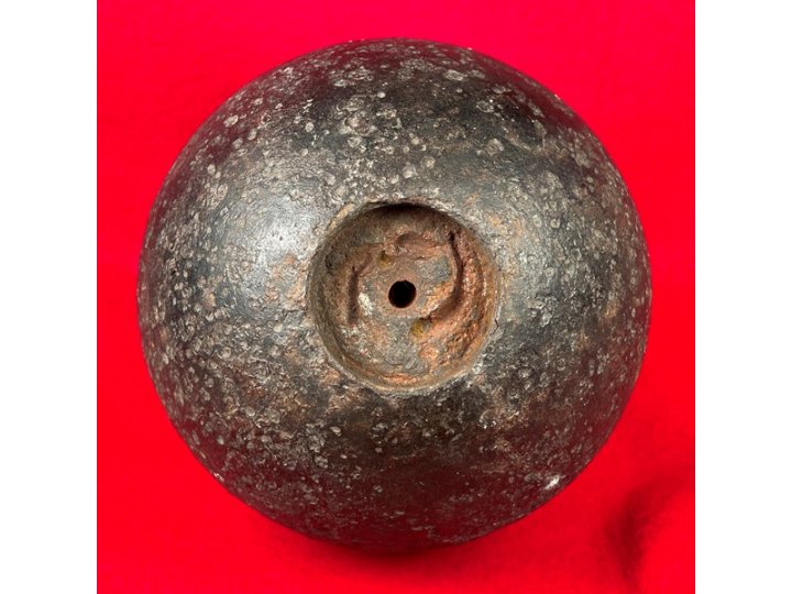 24-Pounder Case-Shot Shell with Bormann Time Fuze Remnants