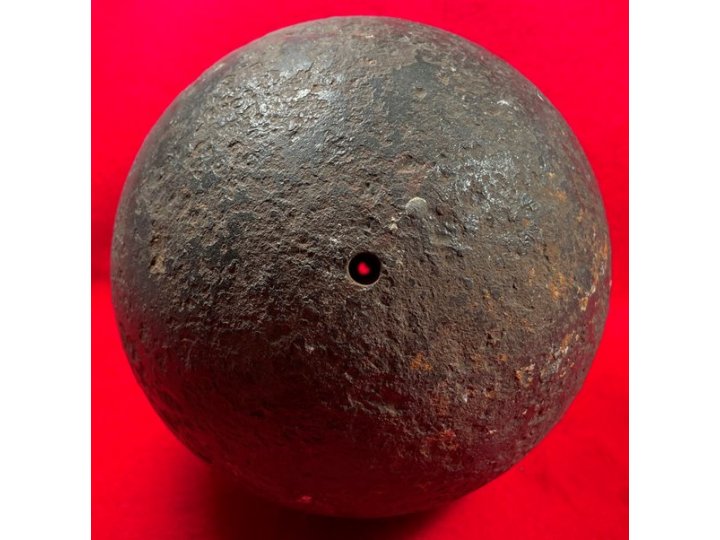 24-Pounder Case-Shot Shell with Bormann Time Fuze Remnants