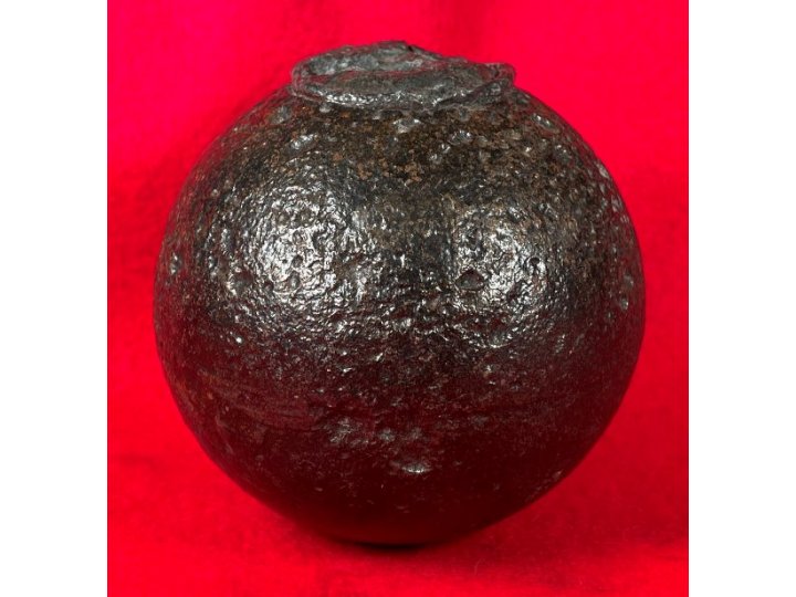 Confederate 6-Pounder Case-Shot Shell with Bormann Time Fuze