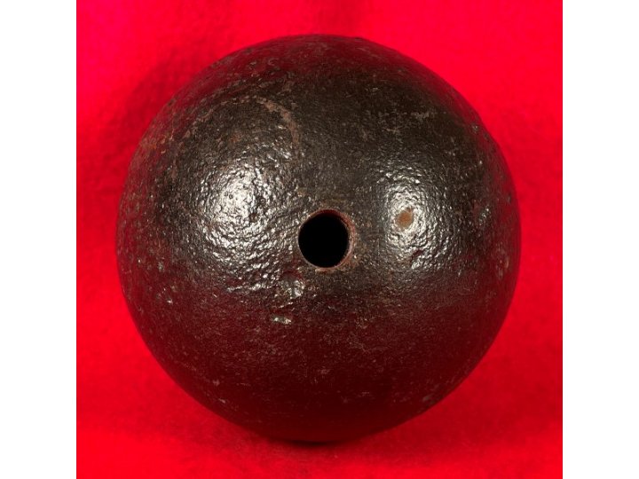 Confederate 6-Pounder Case-Shot Shell with Bormann Time Fuze