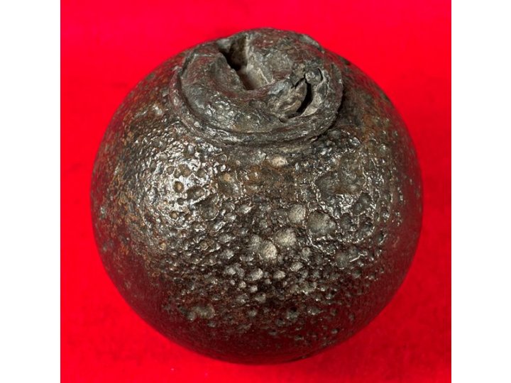 Confederate 6-Pounder Case-Shot Shell with Bormann Time Fuze