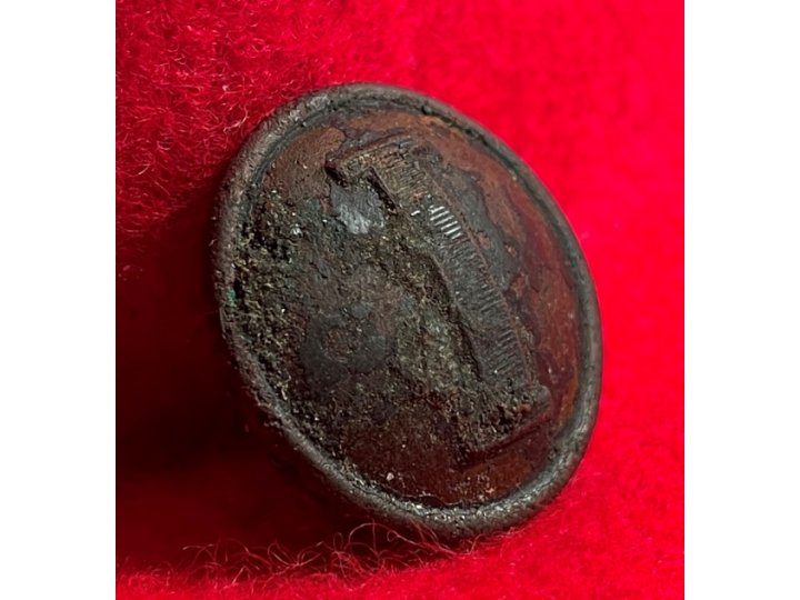 Confederate Infantry Coat Button - Lined I