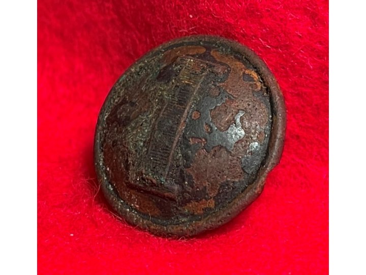 Confederate Infantry Coat Button - Lined I