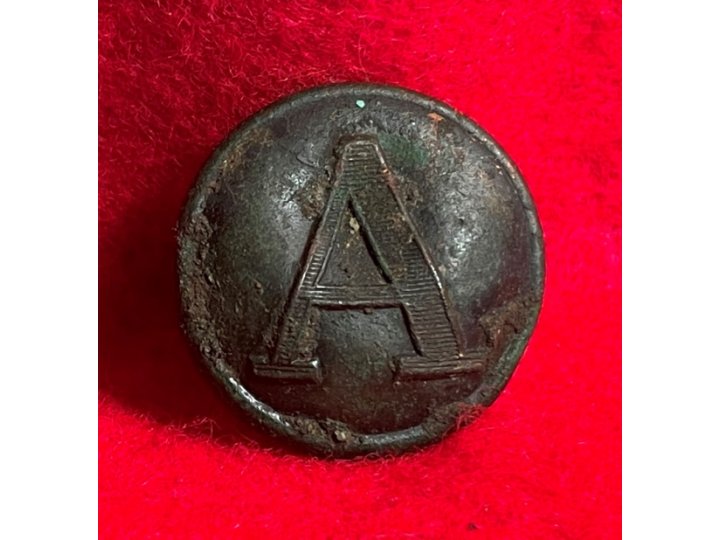 Confederate Artillery Coat Button - Lined A