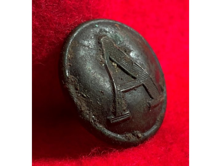 Confederate Artillery Coat Button - Lined A