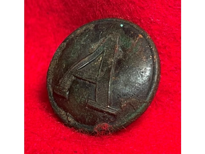 Confederate Artillery Coat Button - Lined A