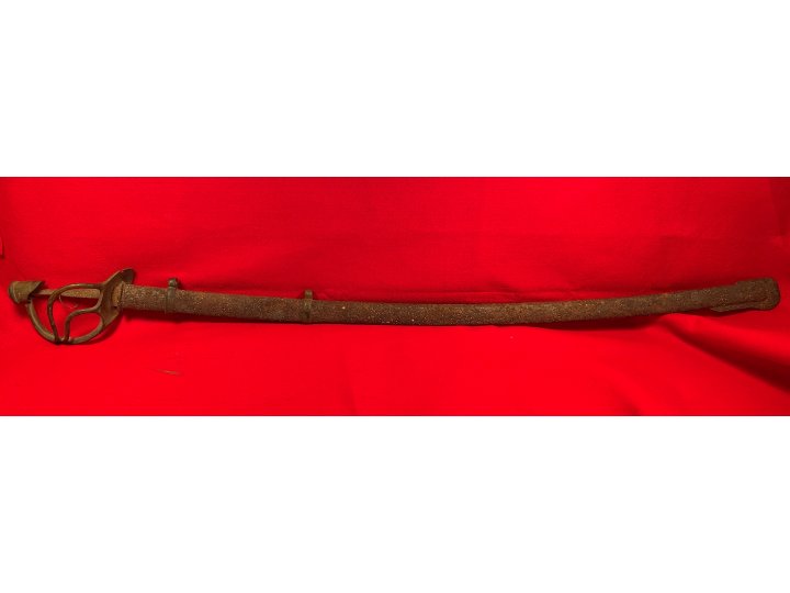 Confederate Saber and Scabbard - Excavated Caroline County, VA