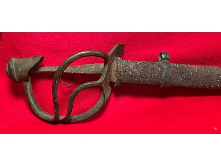 Confederate Saber and Scabbard - Excavated Caroline County, VA