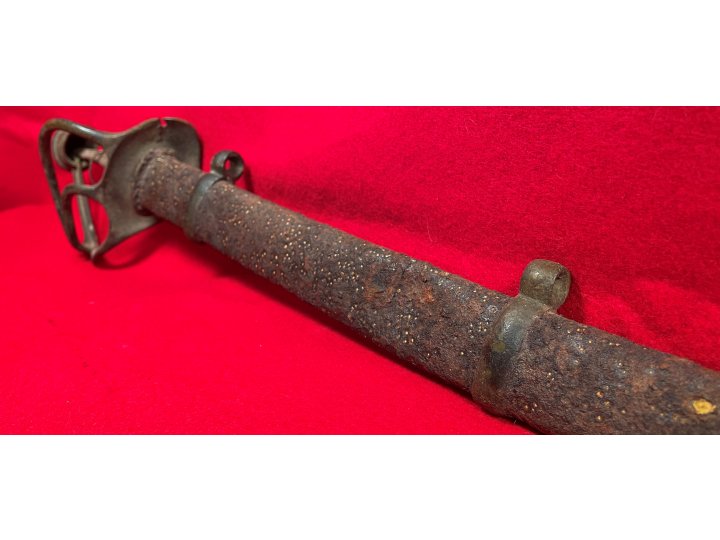 Confederate Saber and Scabbard - Excavated Caroline County, VA