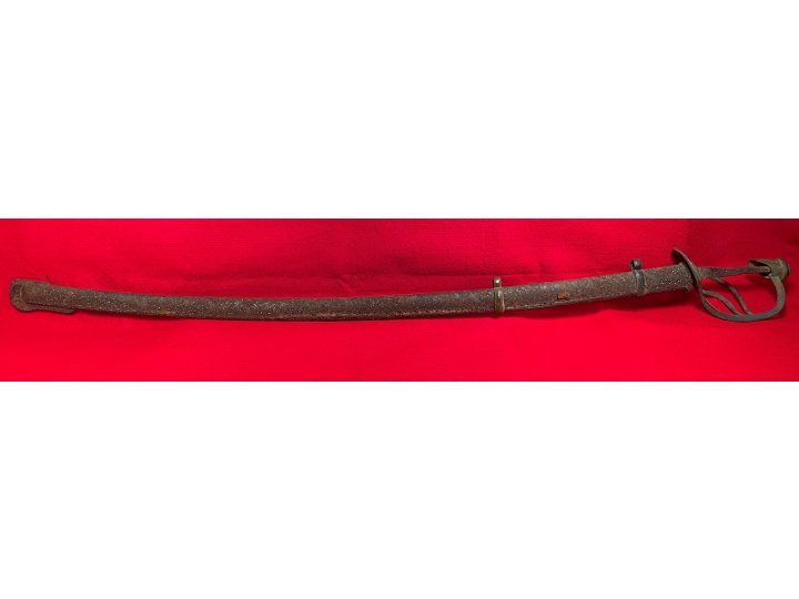 Confederate Saber and Scabbard - Excavated Caroline County, VA