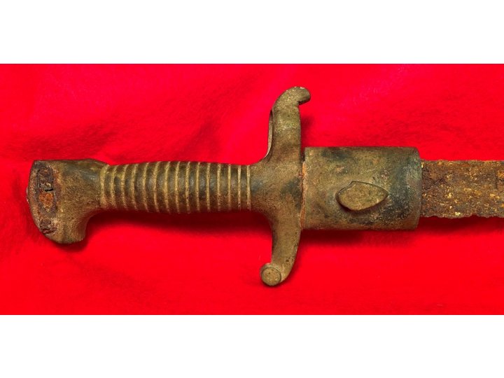 Excavated Confederate Boyle and Gamble Saber Bayonet with Scabbard Throat