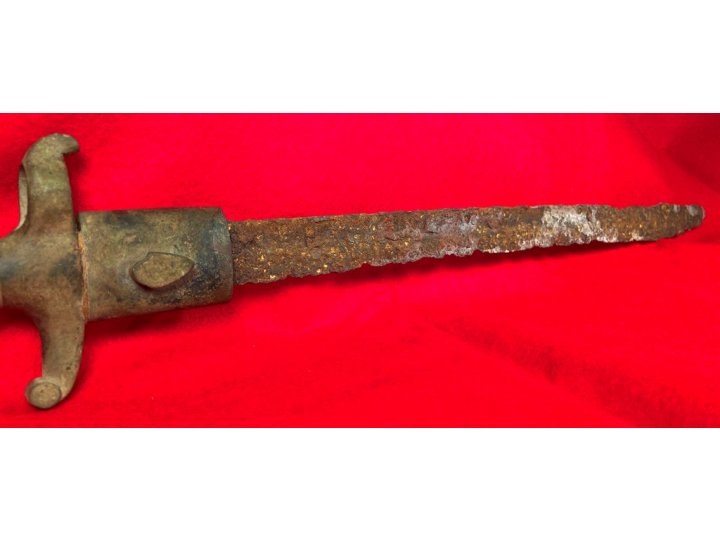 Excavated Confederate Boyle and Gamble Saber Bayonet with Scabbard Throat