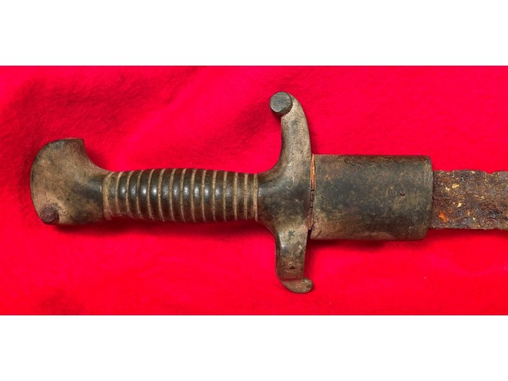 Excavated Confederate Boyle and Gamble Saber Bayonet with Scabbard Throat