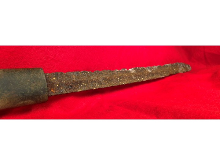 Excavated Confederate Boyle and Gamble Saber Bayonet with Scabbard Throat