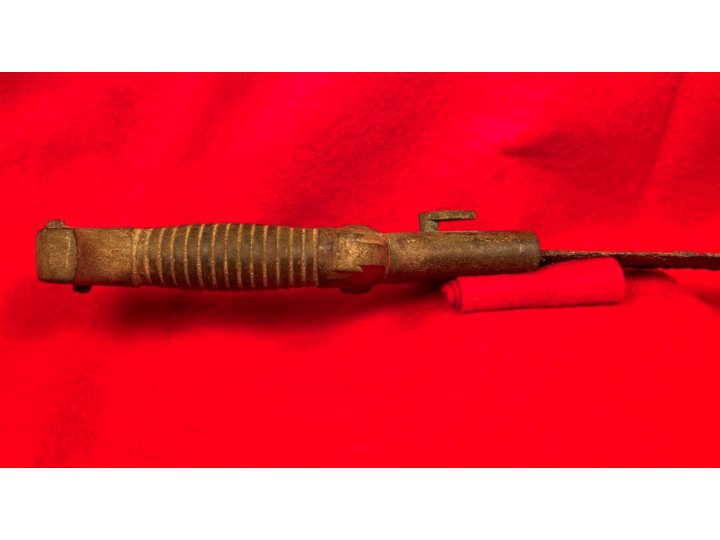 Excavated Confederate Boyle and Gamble Saber Bayonet with Scabbard Throat