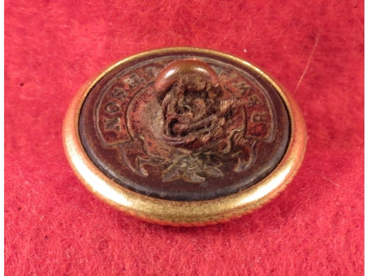 VMI - Virginia Military Institute Cadet Button - R & W Robinson - Coat Thread Remnant