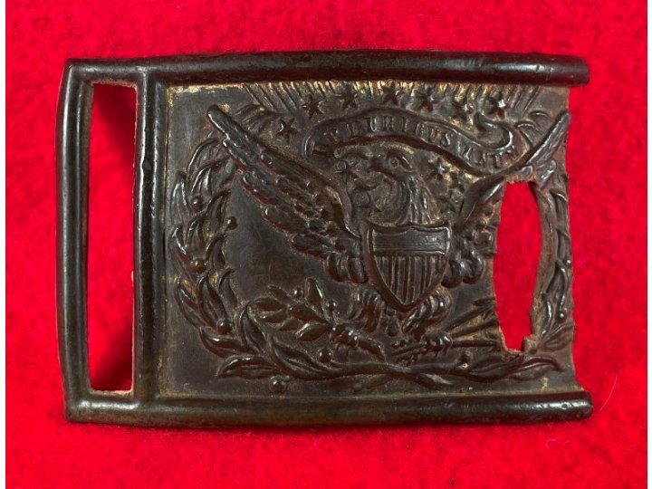 Federal Sword Belt Buckle - Field Repair - Lead Filled with Carving