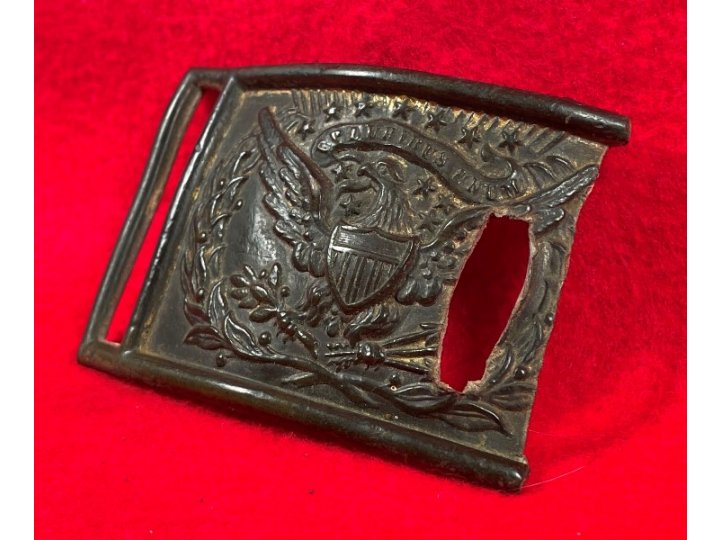 Federal Sword Belt Buckle - Field Repair - Lead Filled with Carving