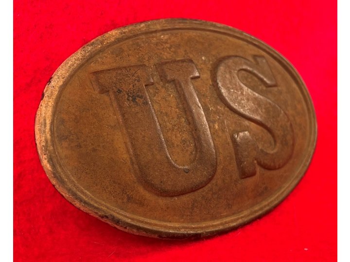 US Belt Buckle - Lead Melted Out, Intentional?