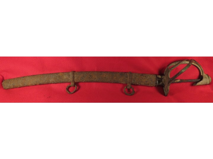 Excavated US Cavalry Saber & Scabbard 