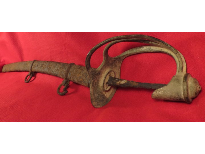 Excavated US Cavalry Saber & Scabbard 