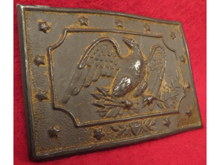 Militia Panel Plate Waist Belt Buckle 1850-1865