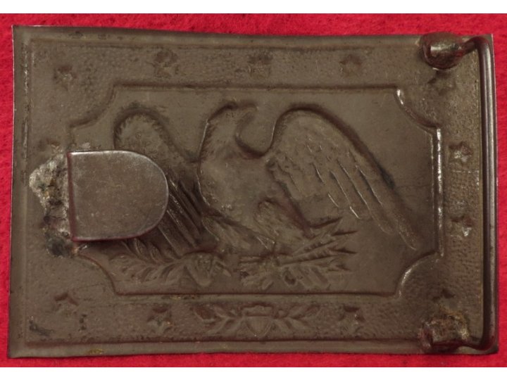 Militia Panel Plate Waist Belt Buckle 1850-1865