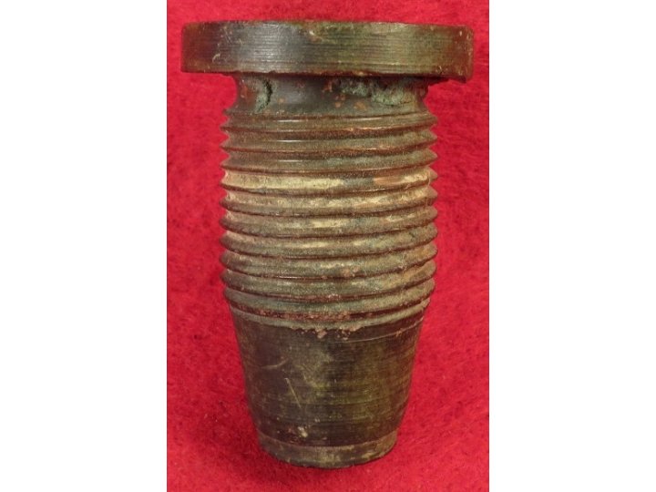 Confederate Fuze Adaptor for Rifled Projectile