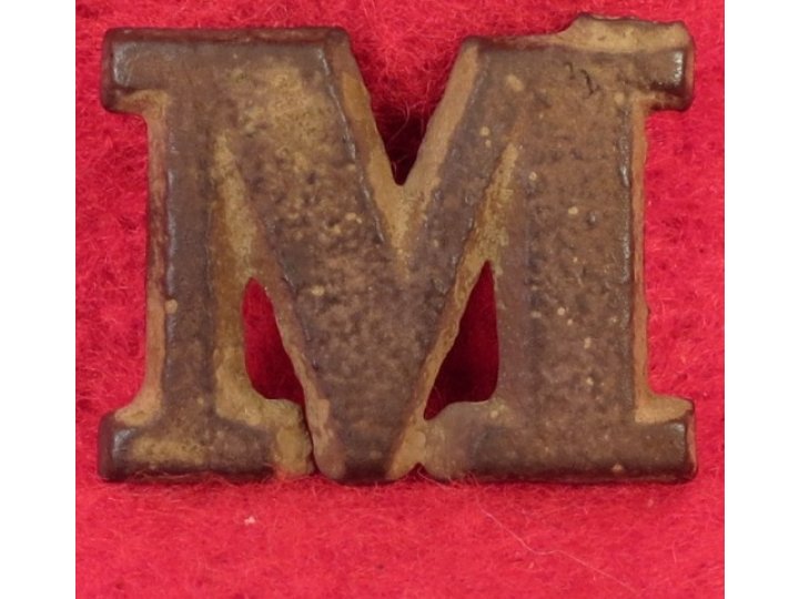 Letter "M" - Cast Brass